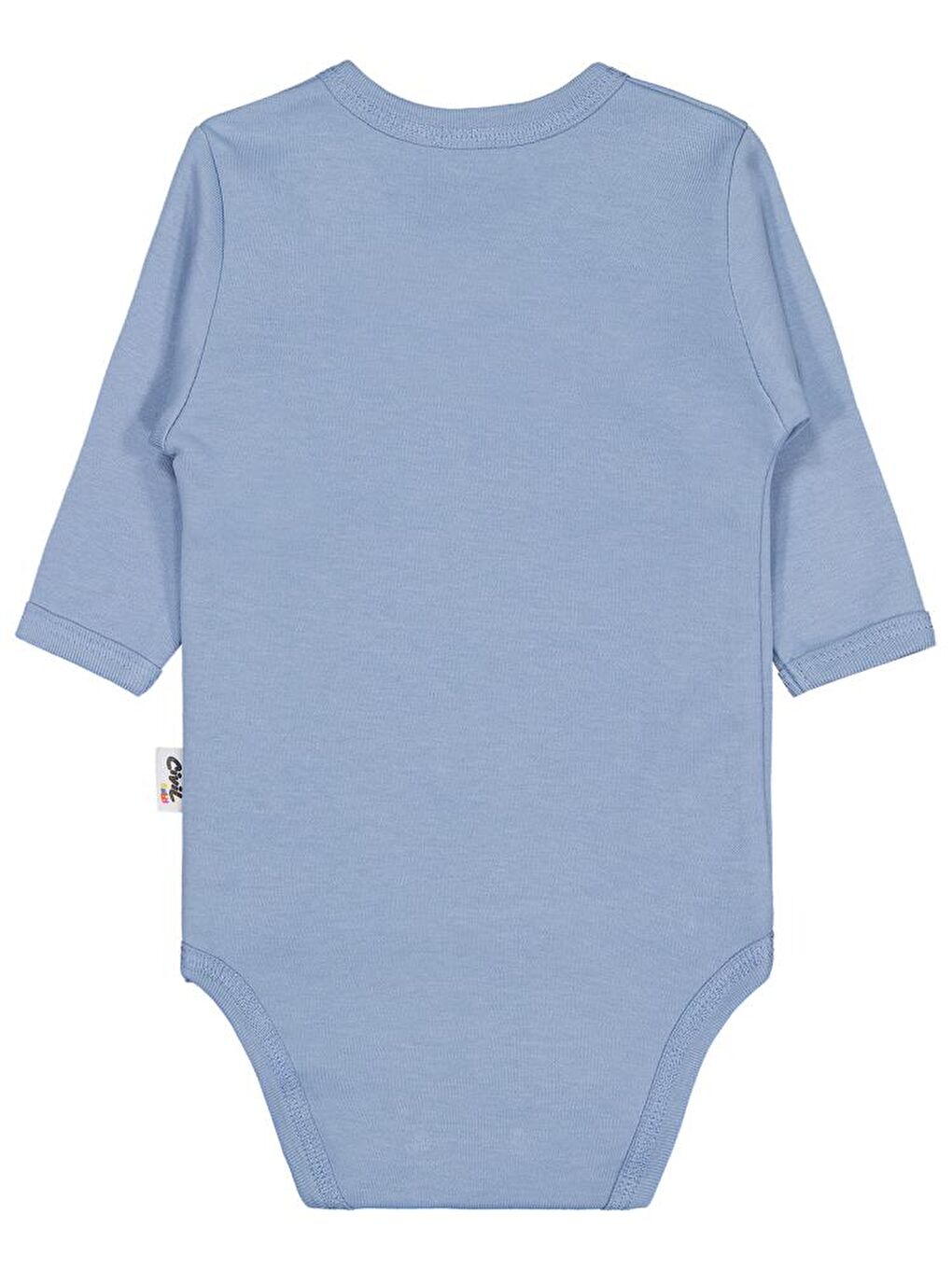 Mavi Baby Renkli Kumaş 1-6 Ay Unisex Zıbın Badi-3