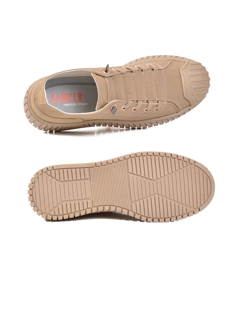 Bej Tekstil Memory Foam Erkek Spor Ayakkabı Vigor G-4