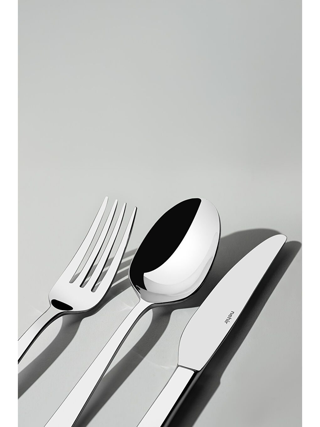 Gri Deniz Sade 12 Kişilik 72 Parça Kutulu Çatal Kaşık Bıçak Takımı-3