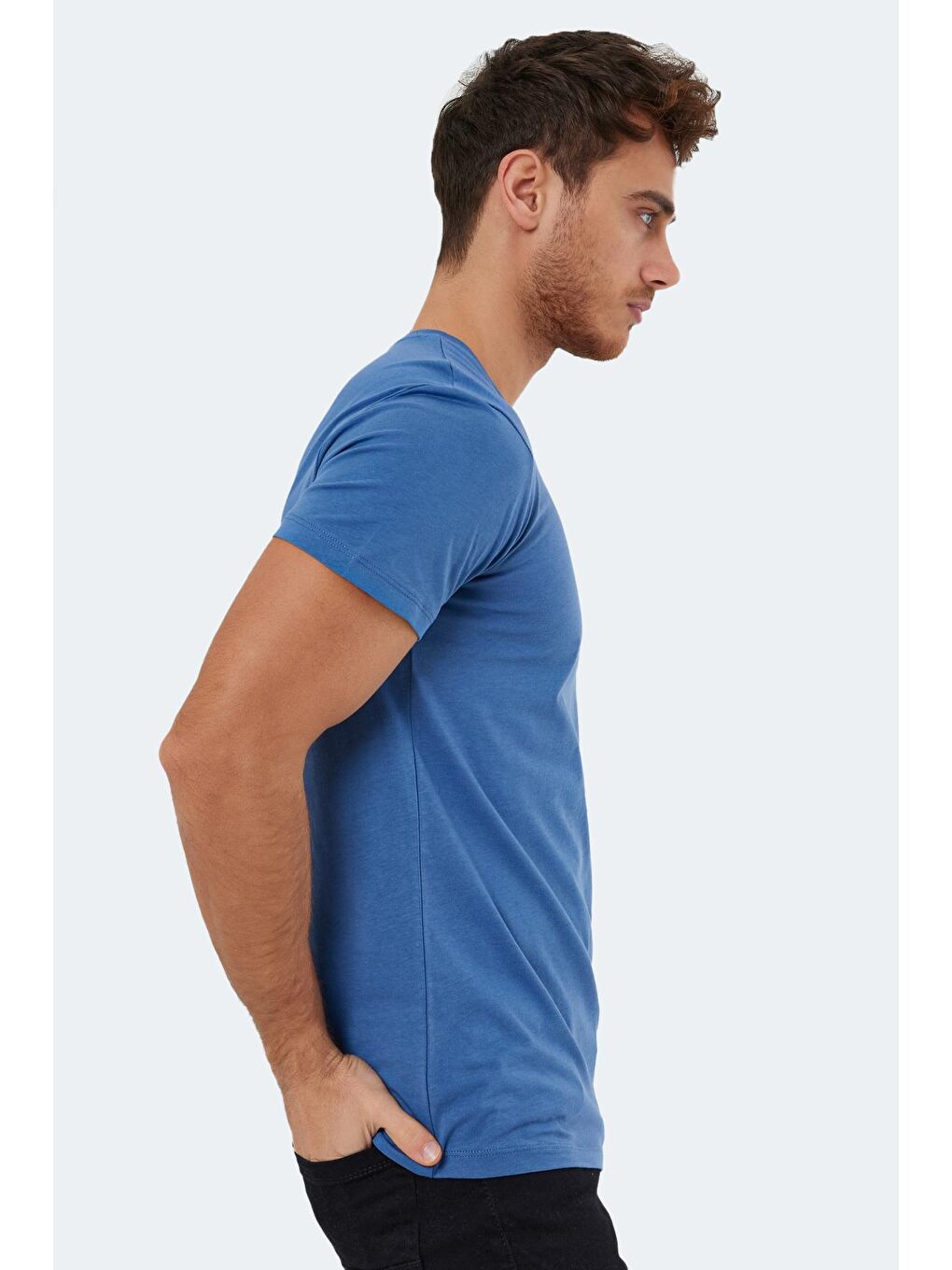 SLAZENGER İndigo SABE I Erkek T-Shirt Indigo - 2