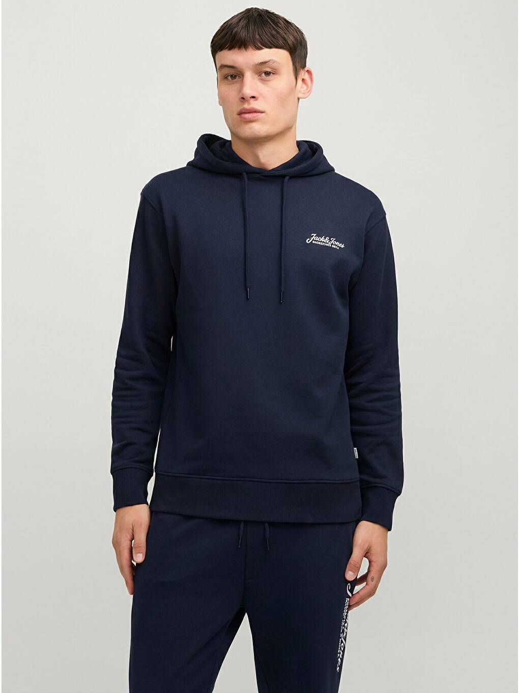 Beau Erkek Lacivert Kapüşonlu Sweatshirt