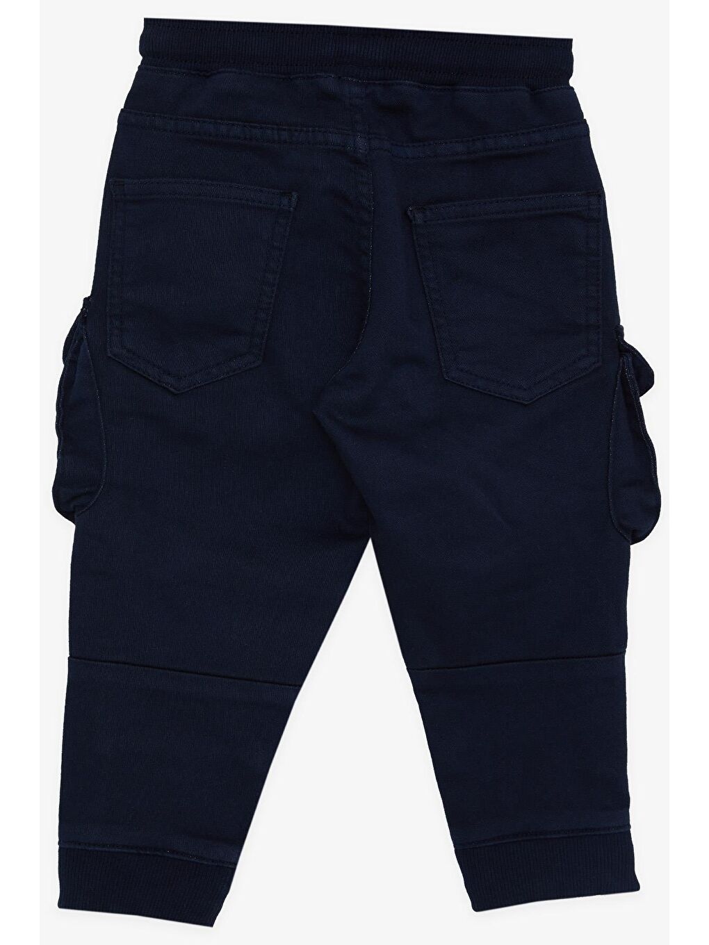 Erkek Çocuk Pantolon Kargo Cepli Beli Lastikli Lacivert (3-7 Yaş)-4