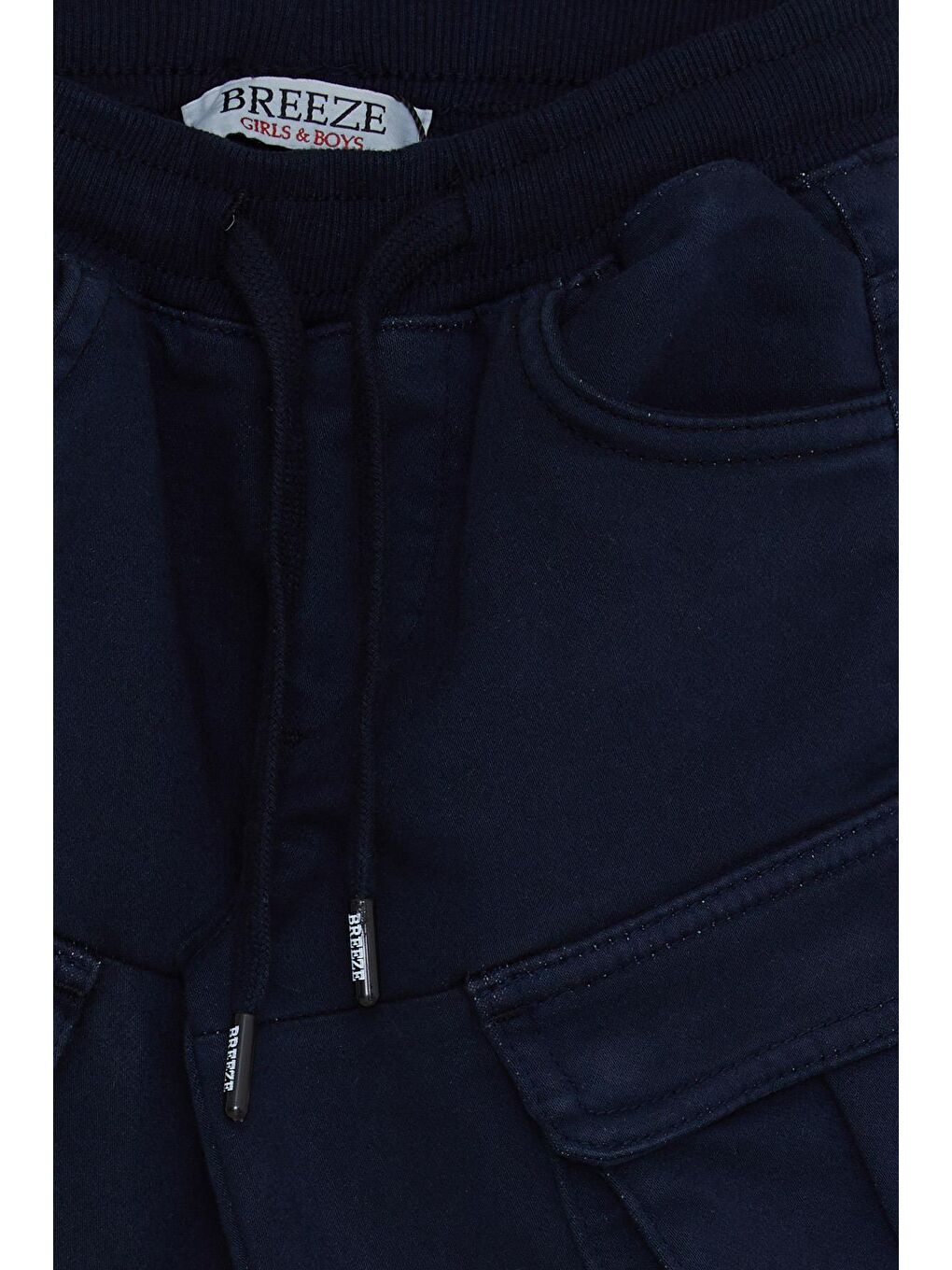 Erkek Çocuk Pantolon Kargo Cepli Beli Lastikli Lacivert (3-7 Yaş)-5
