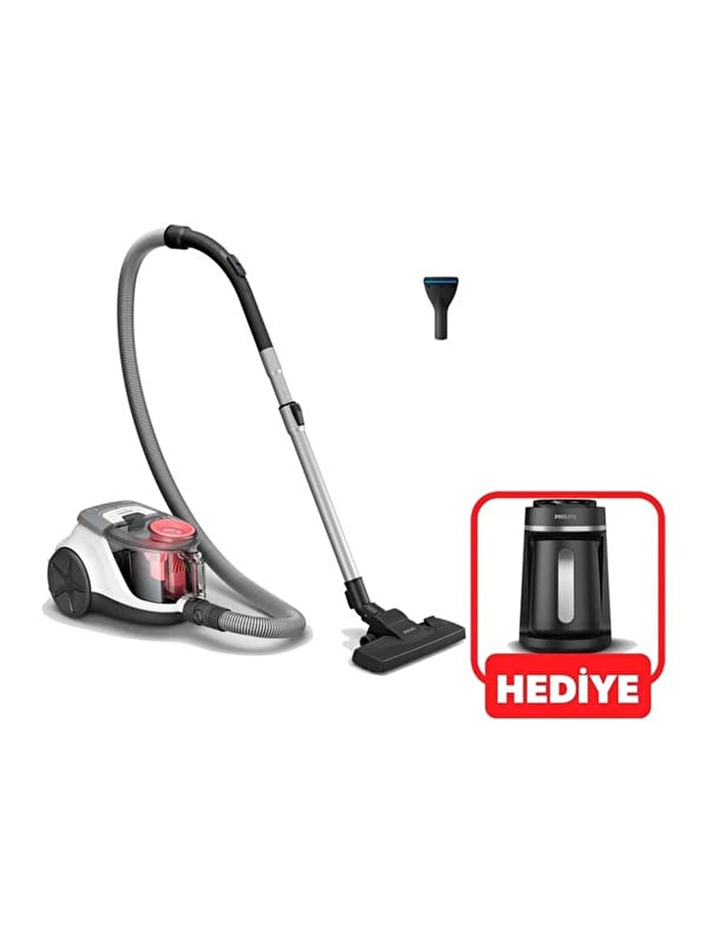 Xb2142 Toz Torbasız Süpürge Hda150/60 (kahve Makinesi Hediyeli) - Beyaz - 850 Watt-1