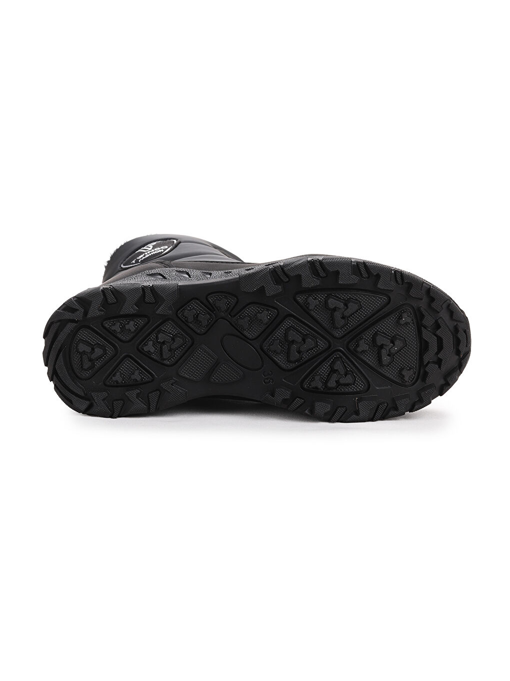 Siyah Termo Taban Kadın Kar Bot Ayakkabı 7605 Zmt-5