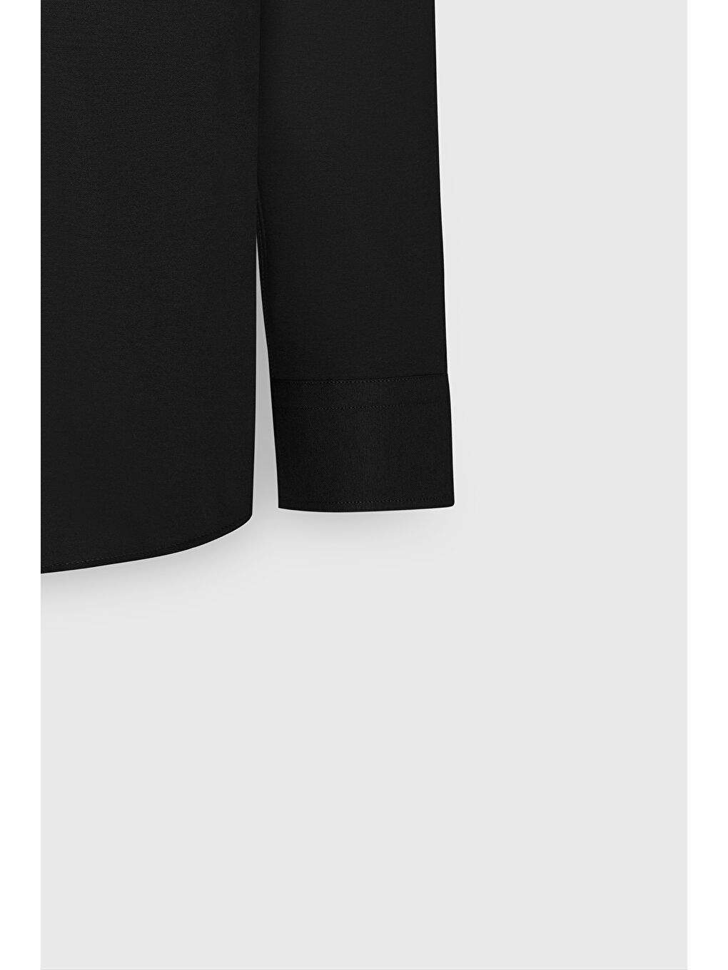 Erkek Siyah Tailored Slim Fit Dar Kesim Düğmeli Yaka Oxford Gömlek-10