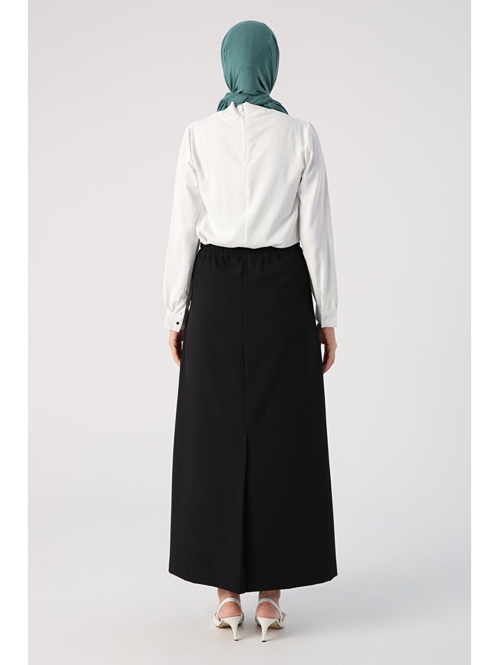 Siyah Beli Lastikli Kalem Etek-3