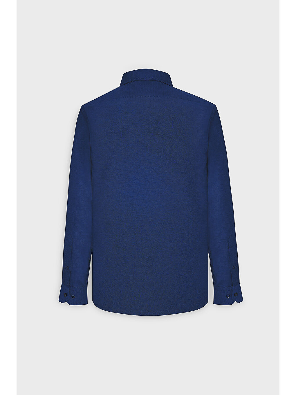 Erkek Koyu Lacivert Tailored Slim Fit Dar Kesim Düğmeli Yaka Oxford Gömlek