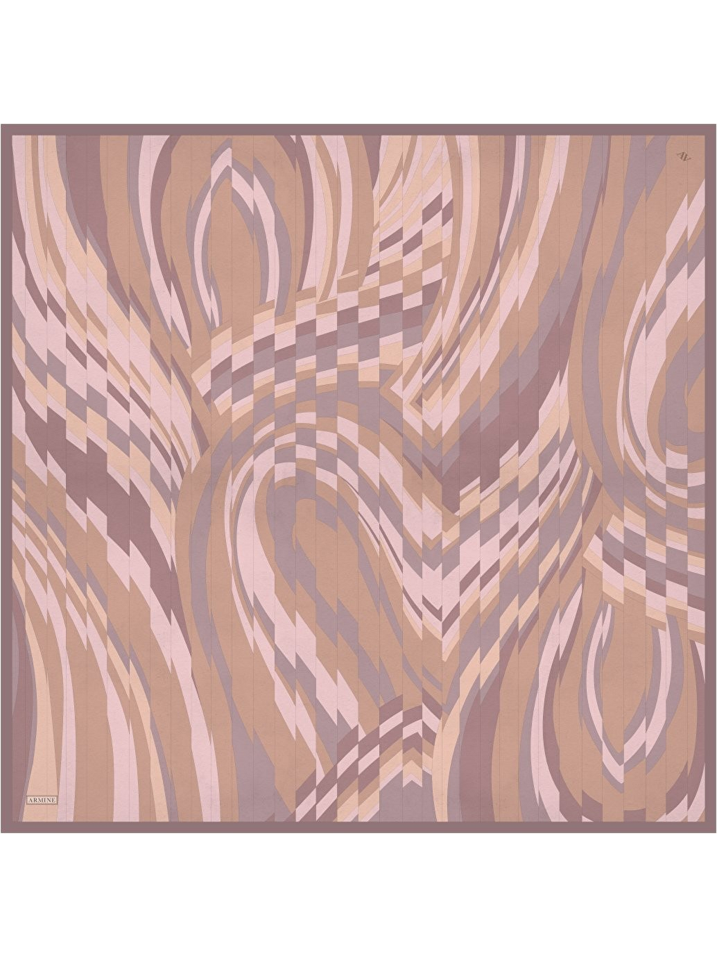 Pembe Saf İpek Sura Eşarp 9507D 01-3
