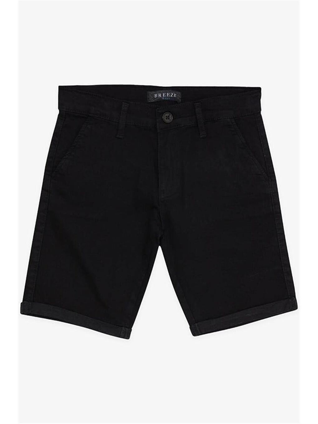 Erkek Çocuk Kapri Cepli Düğmeli Siyah (8-14 Yaş)-2
