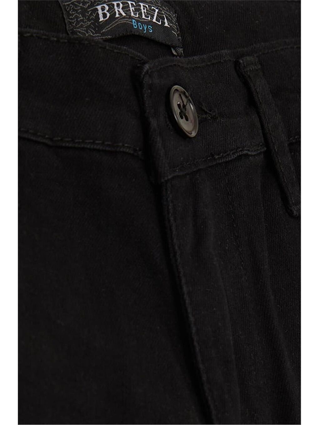 Erkek Çocuk Kapri Cepli Düğmeli Siyah (8-14 Yaş)-4
