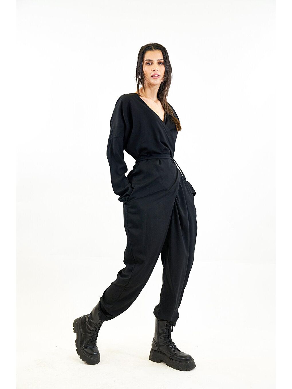 Catz Clothes Kadın Tulum Siyah Belmando Mono Tulum