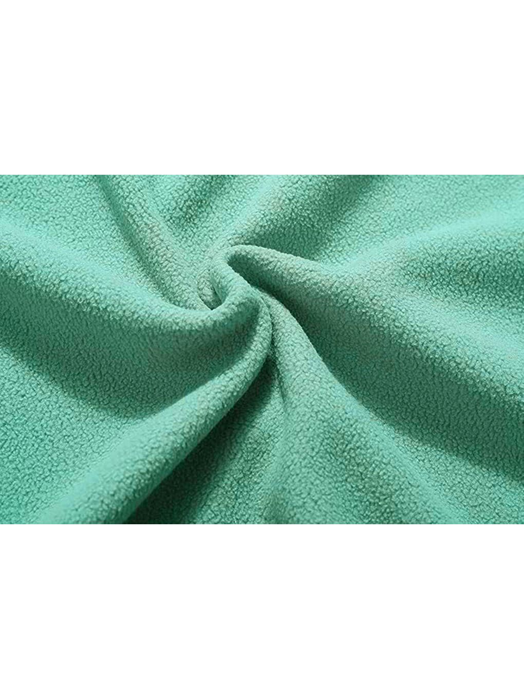 Yeşil Unisex Polar Tam  Outdoor Polar Erkek Fermuarlı Sweatshirt Hırka Tactical-3