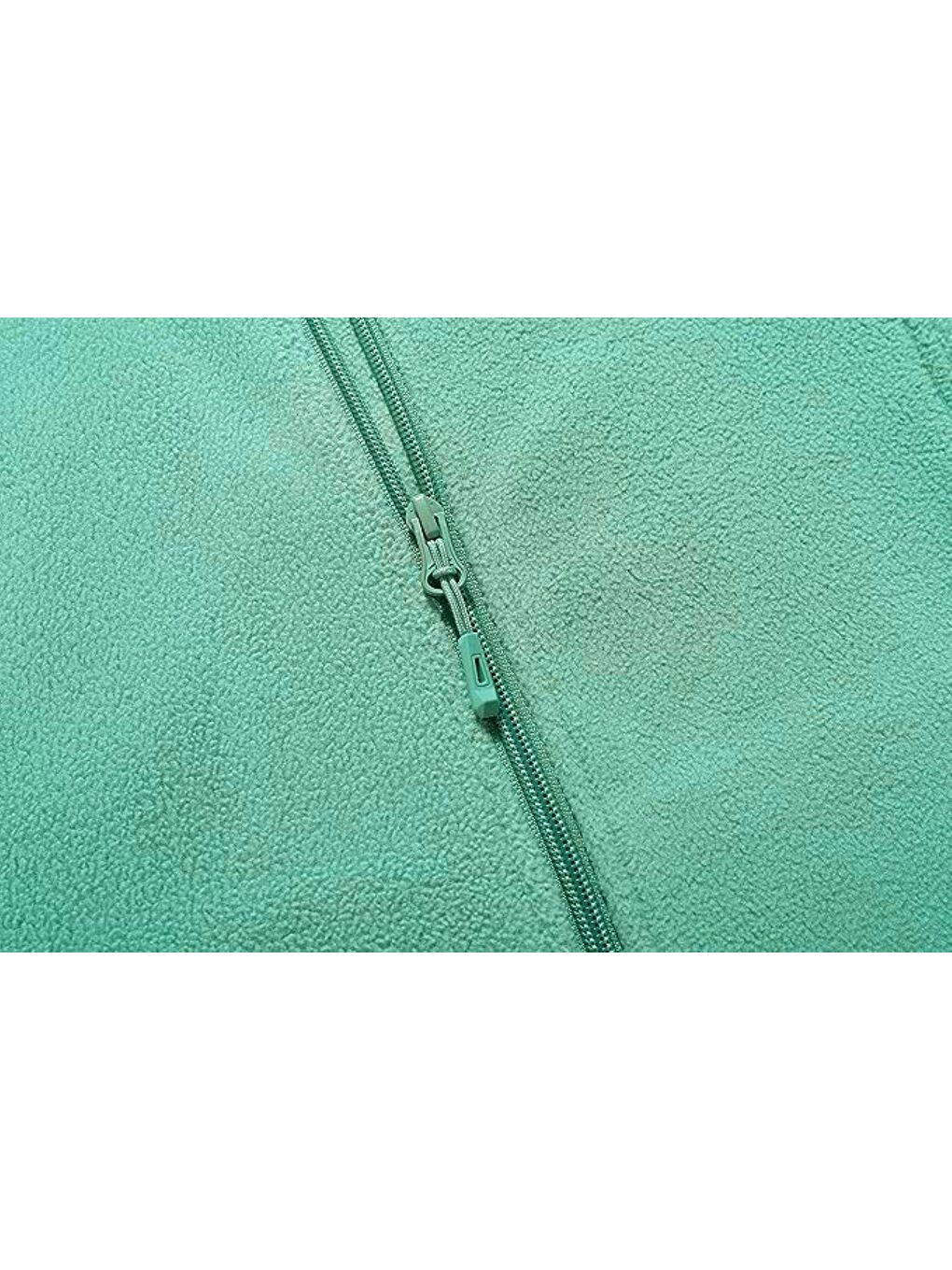 Yeşil Unisex Polar Tam  Outdoor Polar Erkek Fermuarlı Sweatshirt Hırka Tactical-4