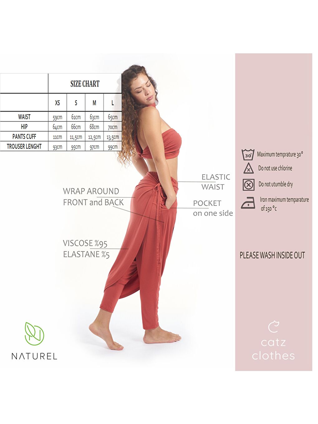 Bej Kadın Şalvar Pantolon - Bella Vizon Kadın Şalvar Pantolon ( Viskon Likralı Kumaş - 4 Mevsim )-3