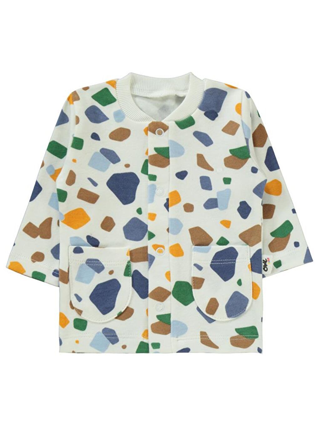 Ekru Baby Have a Nice Day Empirme 1-6 Ay Pijama Takımı-1