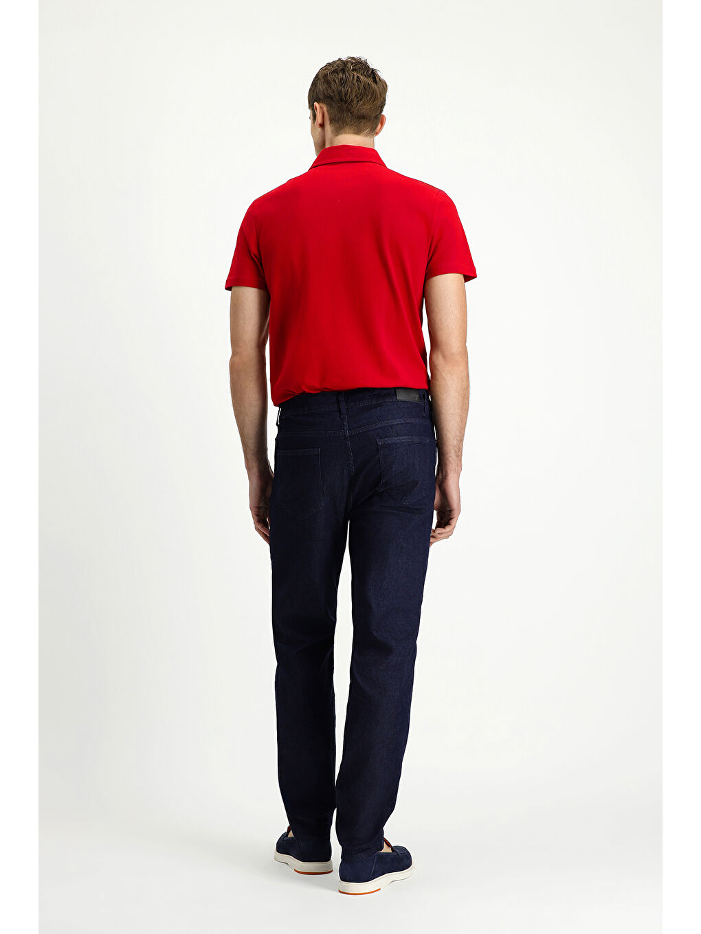 Lacivert Regular Fit Elastanlı Denim Pantolon-3