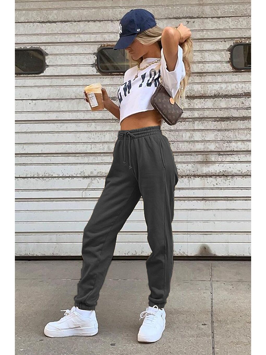 Gri Füme Kadın Eşofman MG290