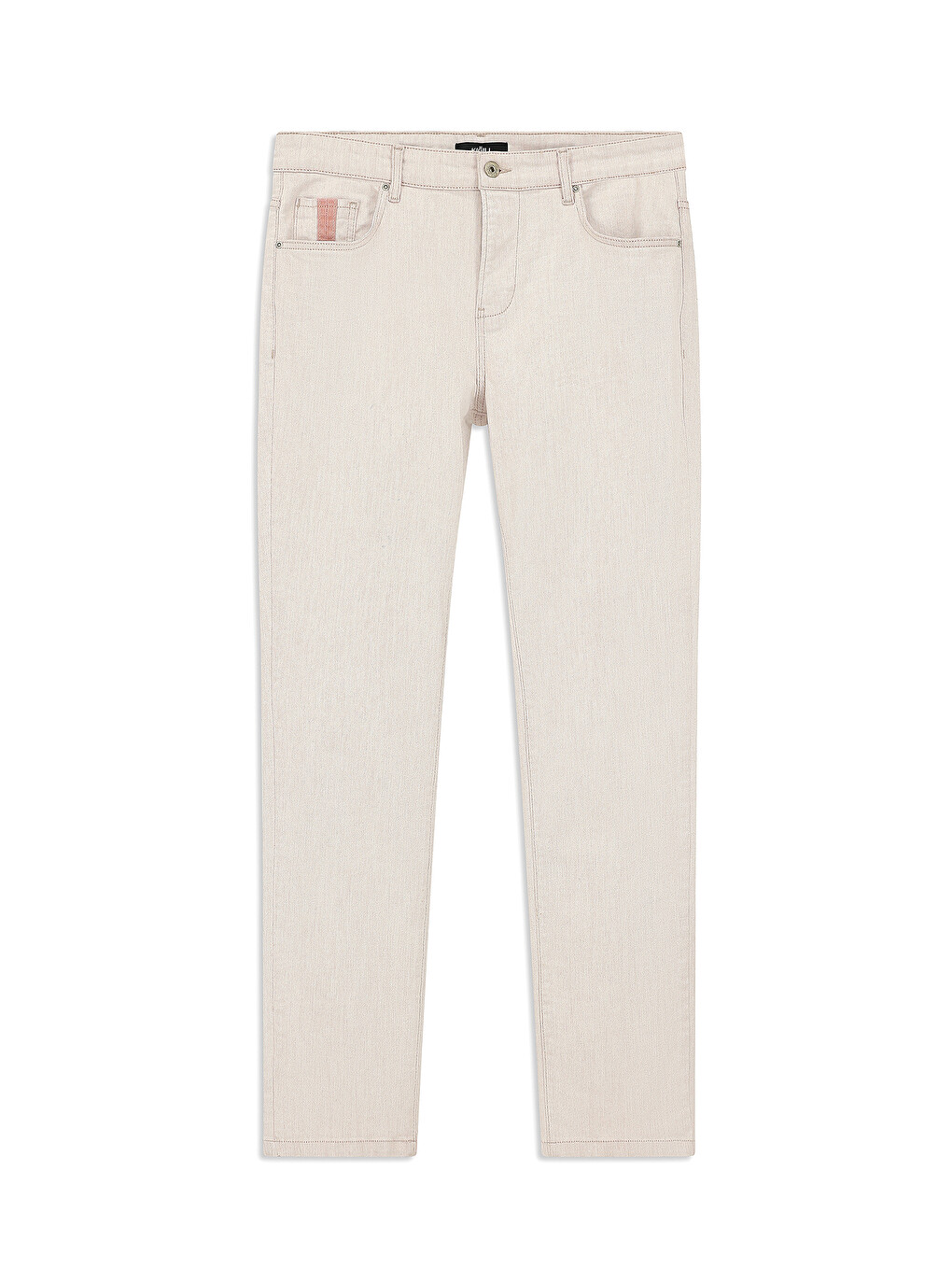 Turuncu Slim Fit Dar Kesim Elastanlı Denim Jean Pantolon-8
