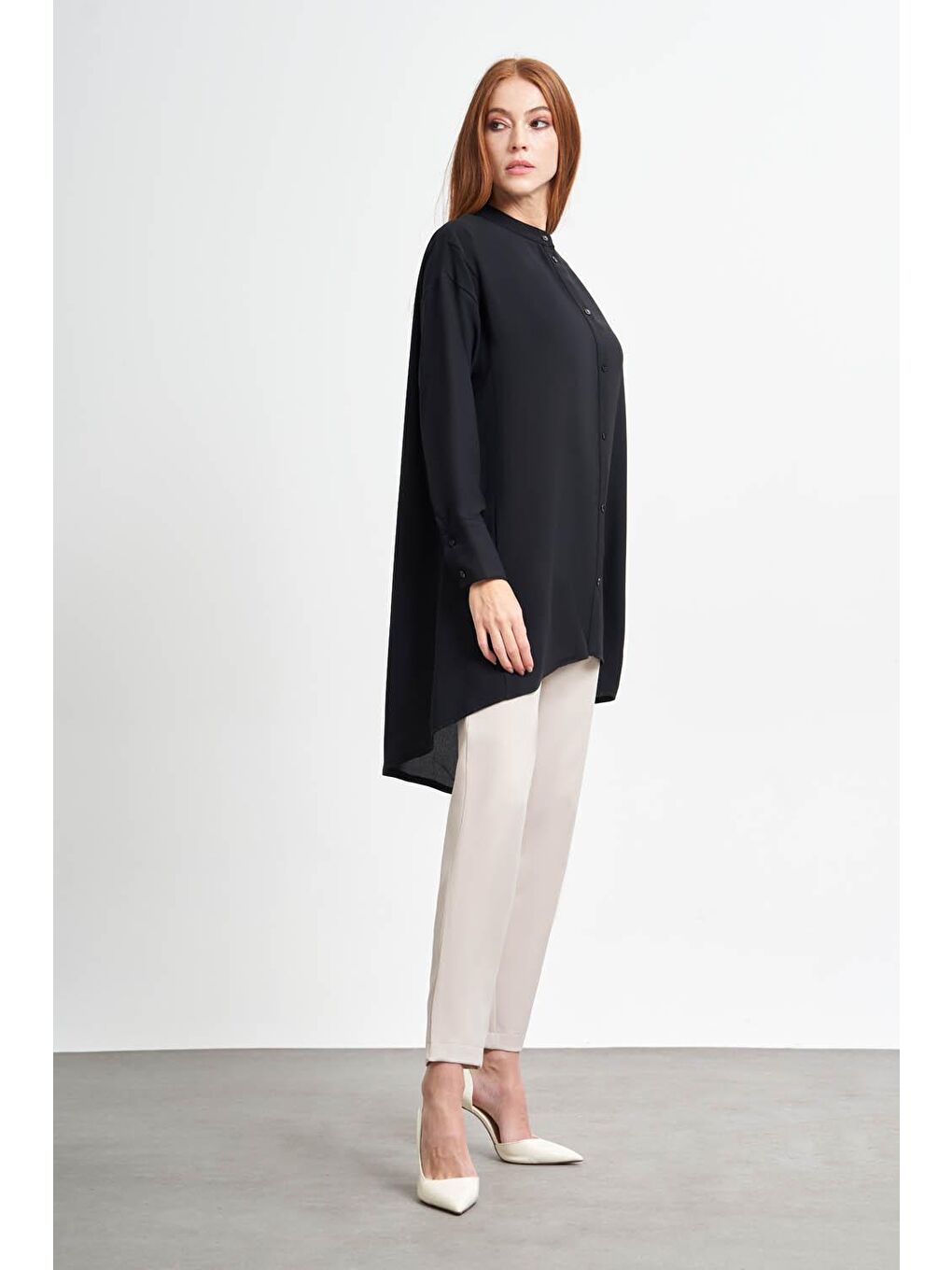 Hakim Yaka Siyah Krep Tunik-1