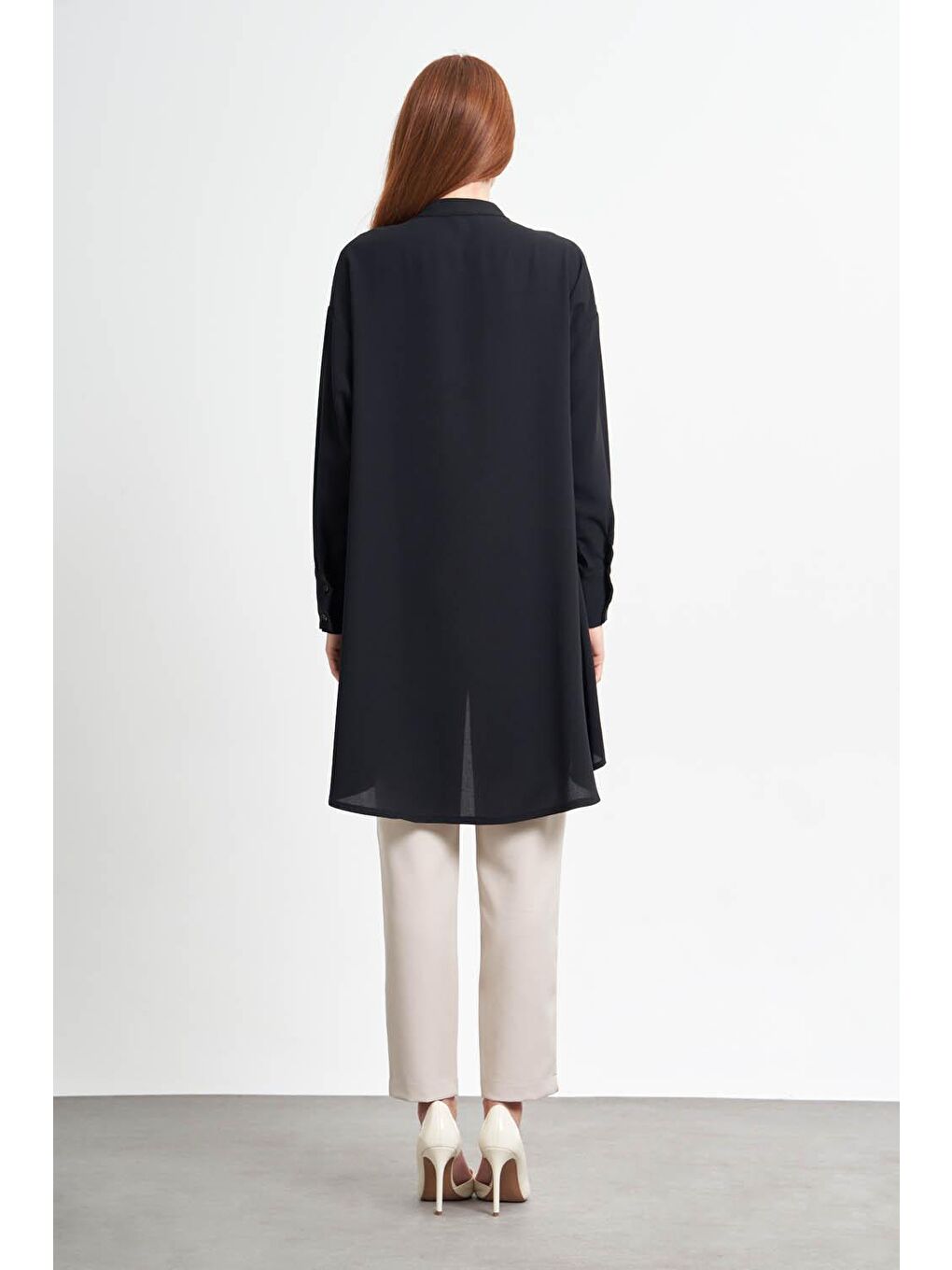 Hakim Yaka Siyah Krep Tunik-3