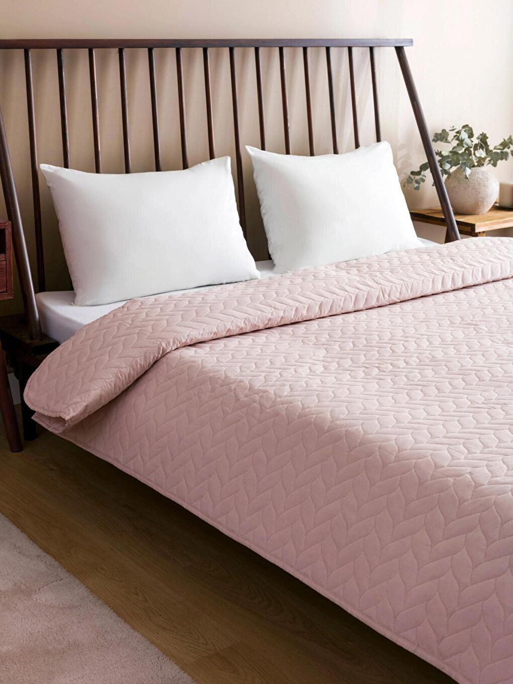 OGLO Bedspreado Açık Mürdüm Yatak Örtüsü Tek Kişilik 160x220