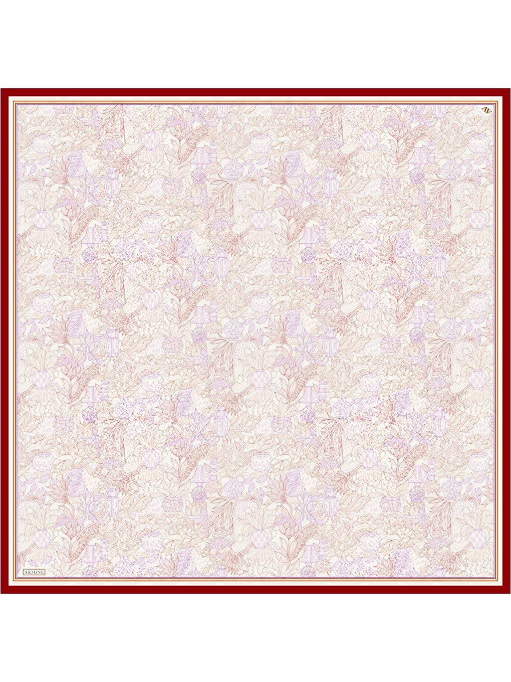 Pembe Saf İpek Sura Eşarp 9508d 56-3