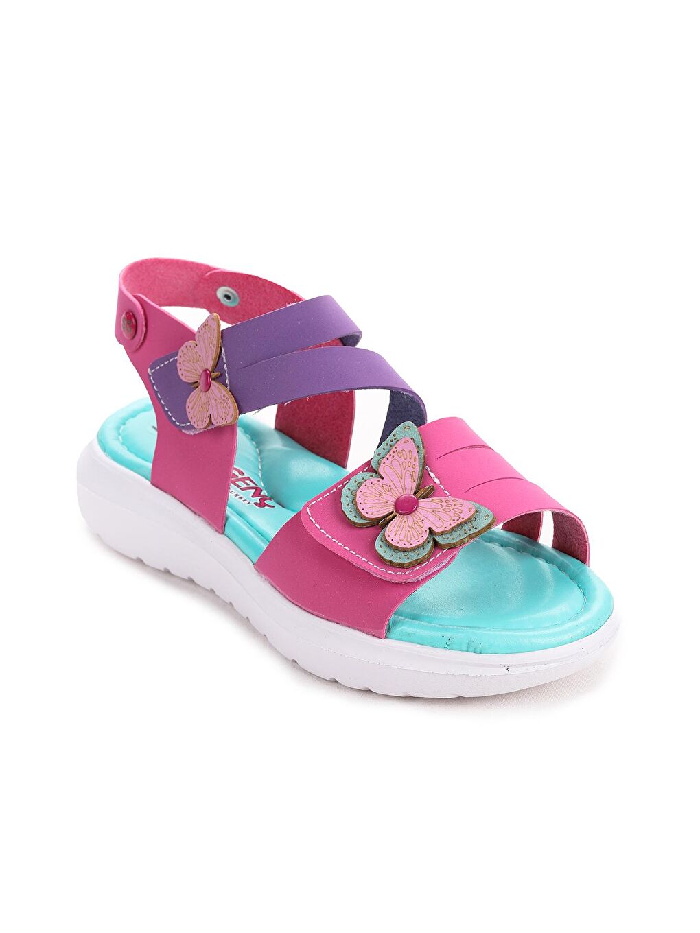 Fuşya Ortopedik Kız Çocuk Sandalet Şb 1010-4