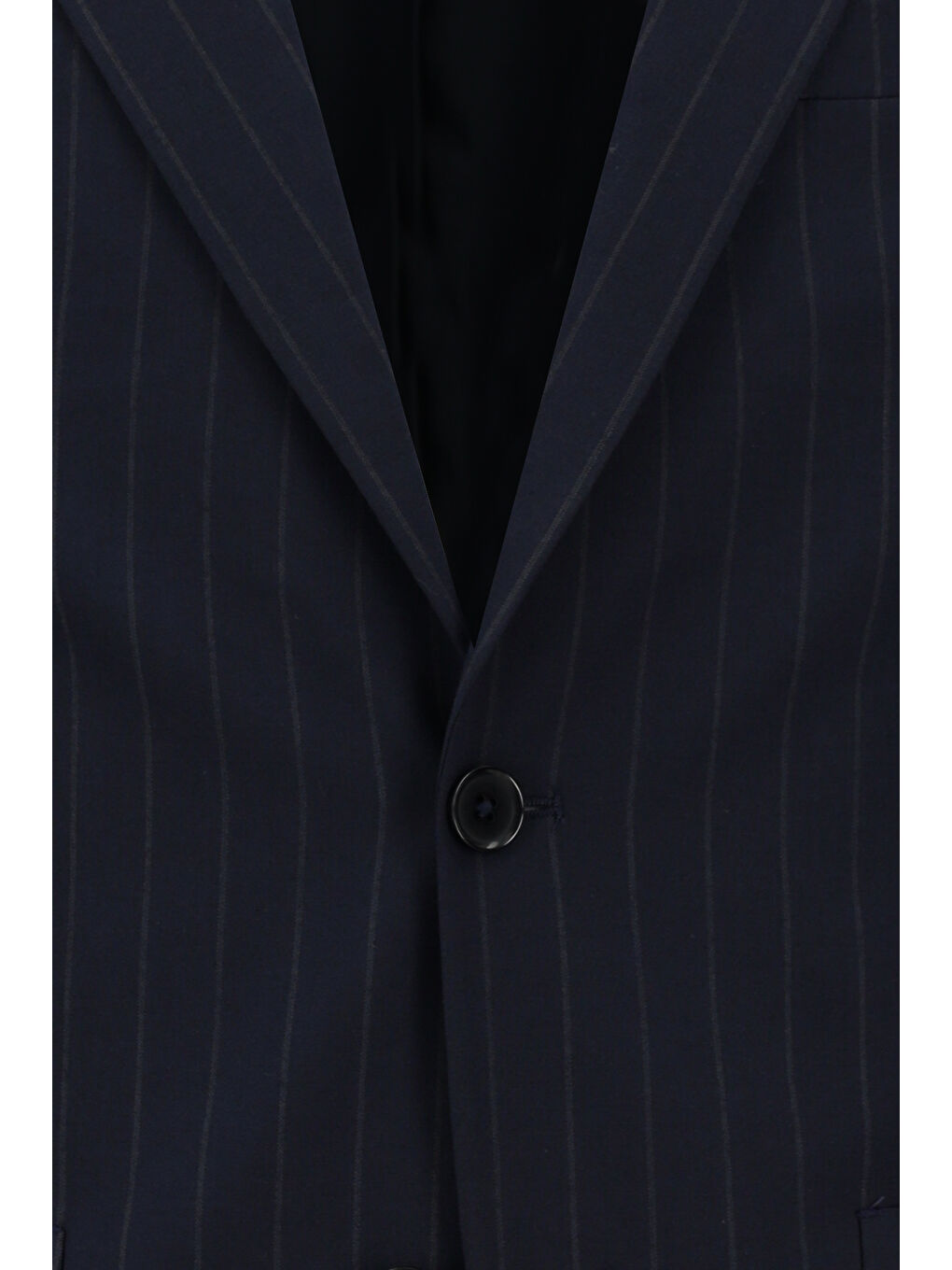 Lacivert Regular Fit Çizgili Takım Elbise-8