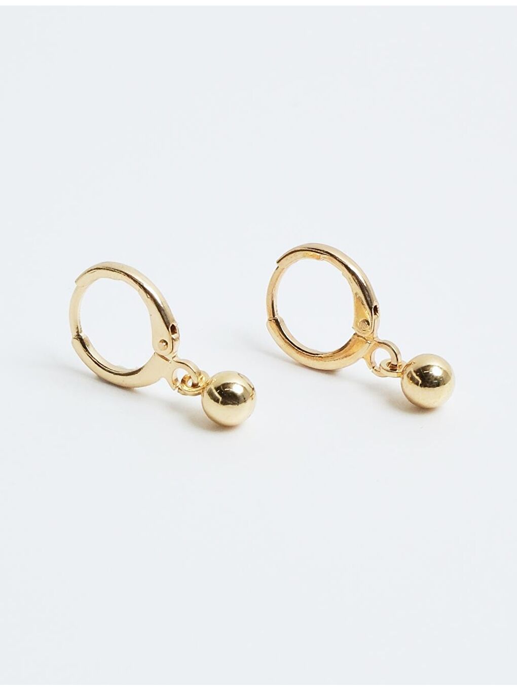 Sarı Altın Kalp Figürlü Çoklu Küpe Seti-2