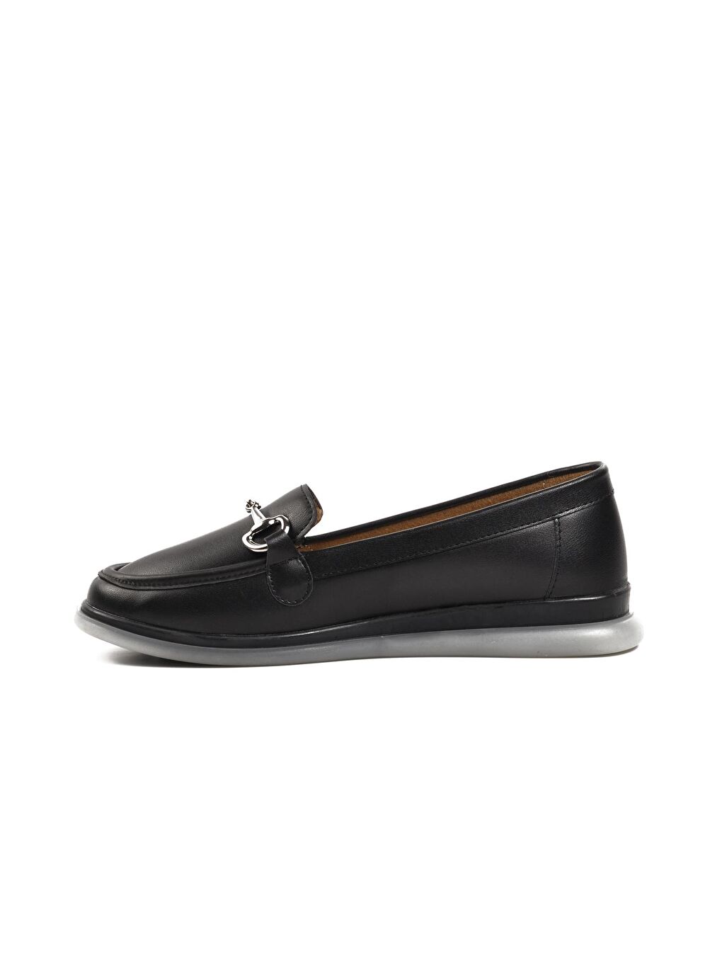 651481 Siyah Kadın Loafer Ayakkabı-1