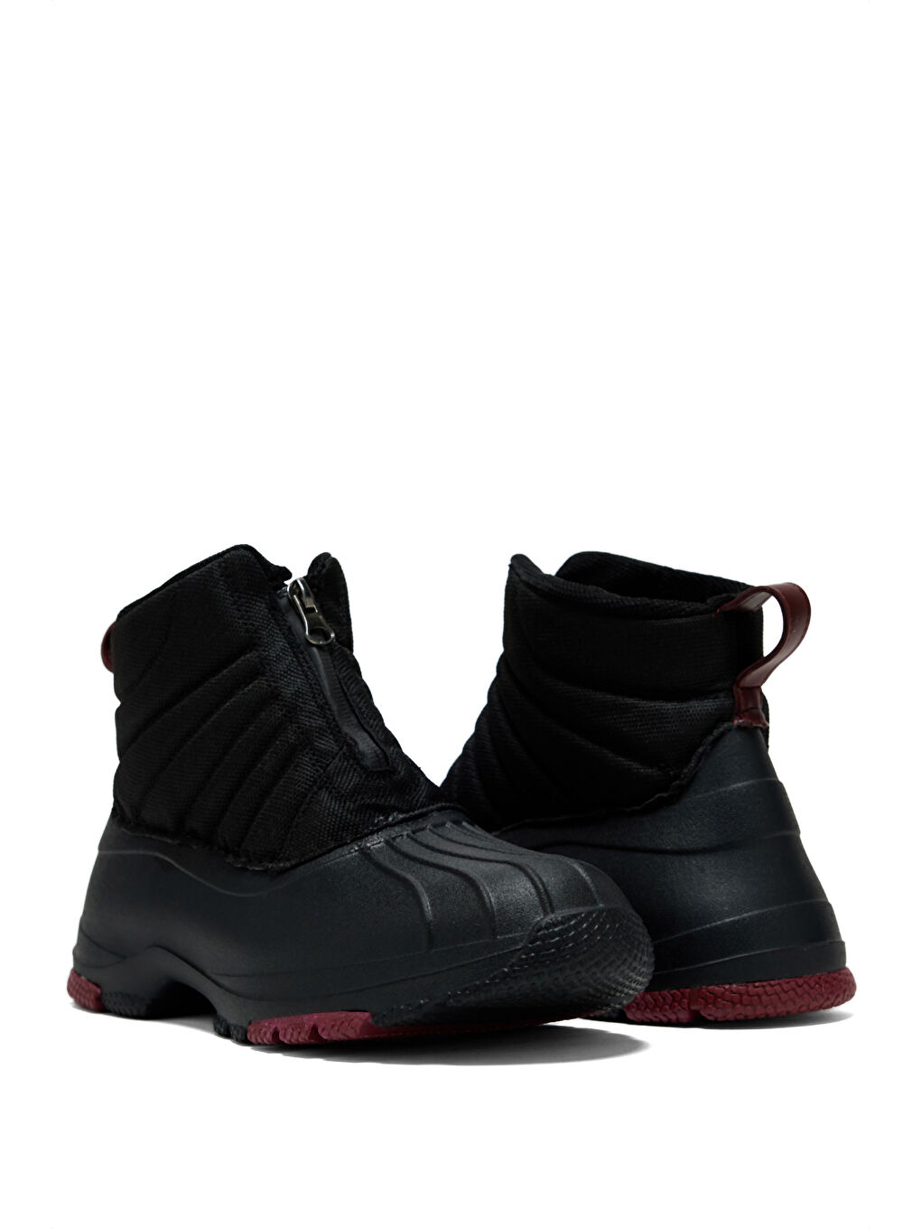 Kadın Siyah Rahat Kalıp Fermuarlı Bot-1