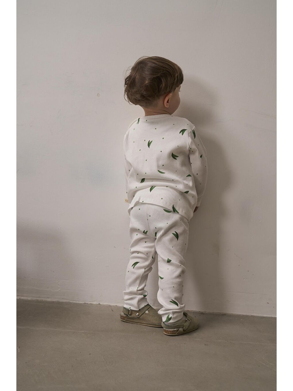 Ekru Sweet Pea Bebek Alt Üst Takım-6