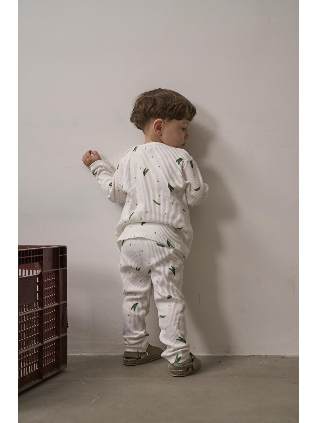 Ekru Sweet Pea Bebek Alt Üst Takım-11