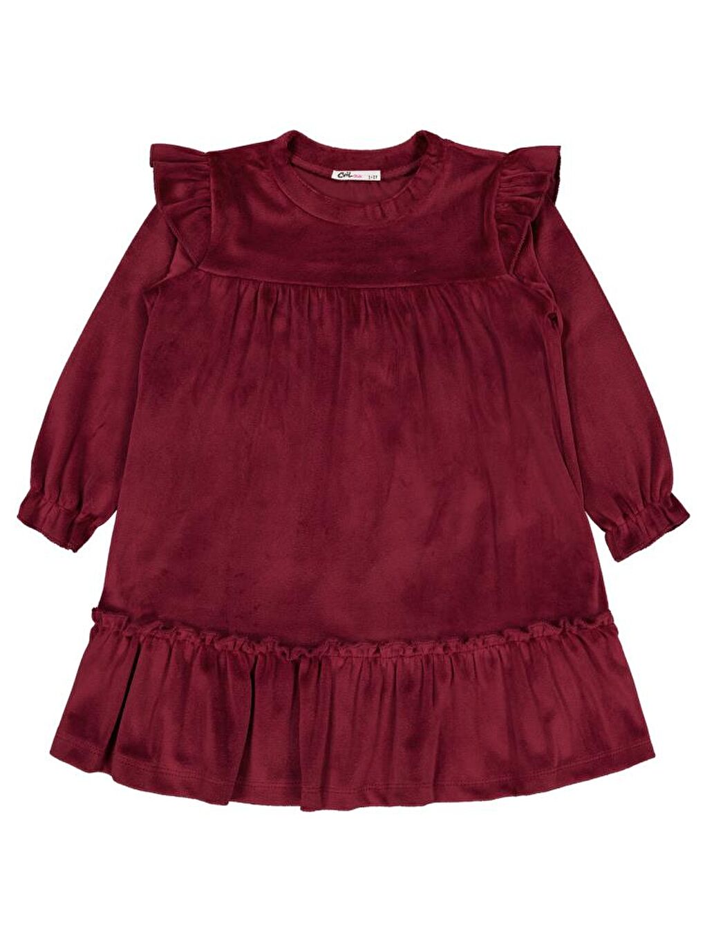 Bordo Girls 2-5 Yaş Elbise