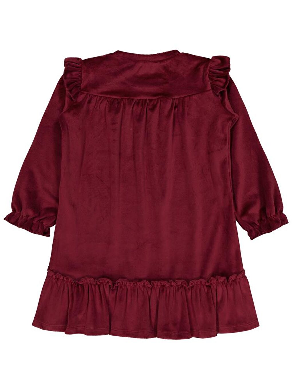 Bordo Girls 6-9 Yaş Elbise-1