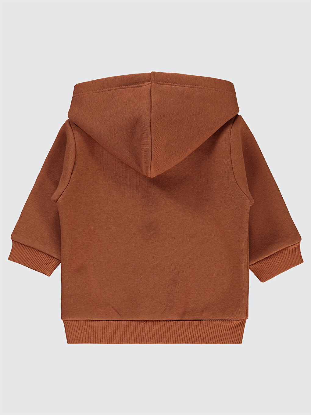 Turuncu Erkek Bebek Fermuarlı Sweatshırt-1
