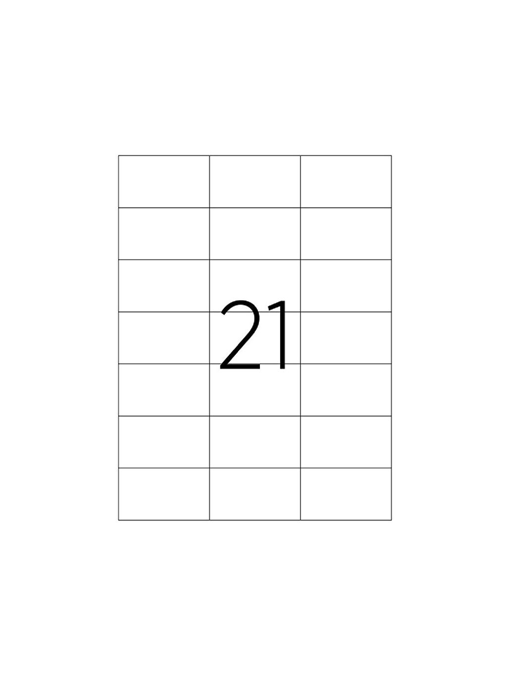 Tanex TW-2124 70x42.43 mm Laser Etiket 100 Adet - 1