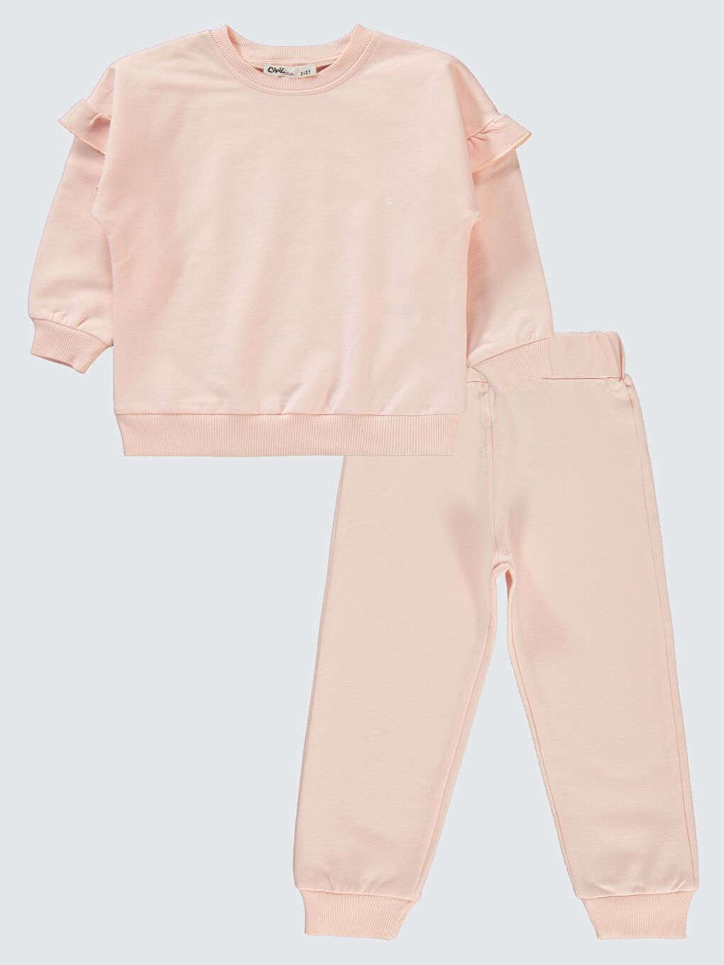 Pembe Girls Kız Çocuk Eşofman Takımı 2-5 Yaş Pudra