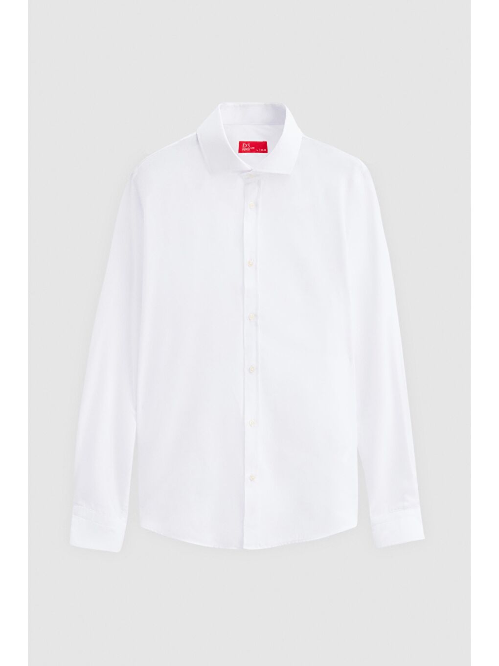 Slim Fit Beyaz İtalyan Yaka Dar Kesim Klasik Kravatlık Uzun Kol Kolay Ütülenebilir Gömlek-4