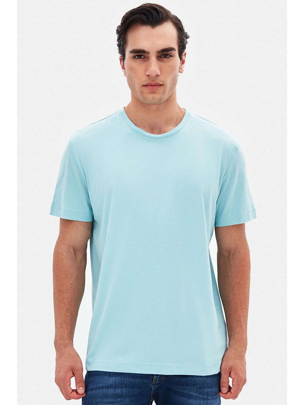 Comfort Turkuaz %100 Pamuk Tişört