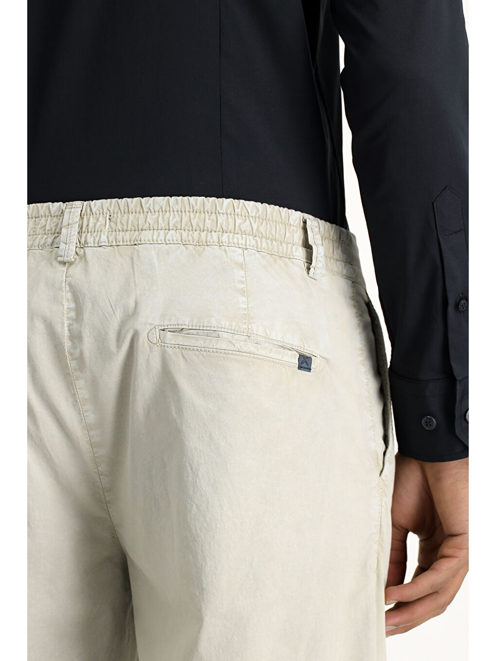 Gri Regular Fit Elastanlı Kanvas / Chino Pantolon-4