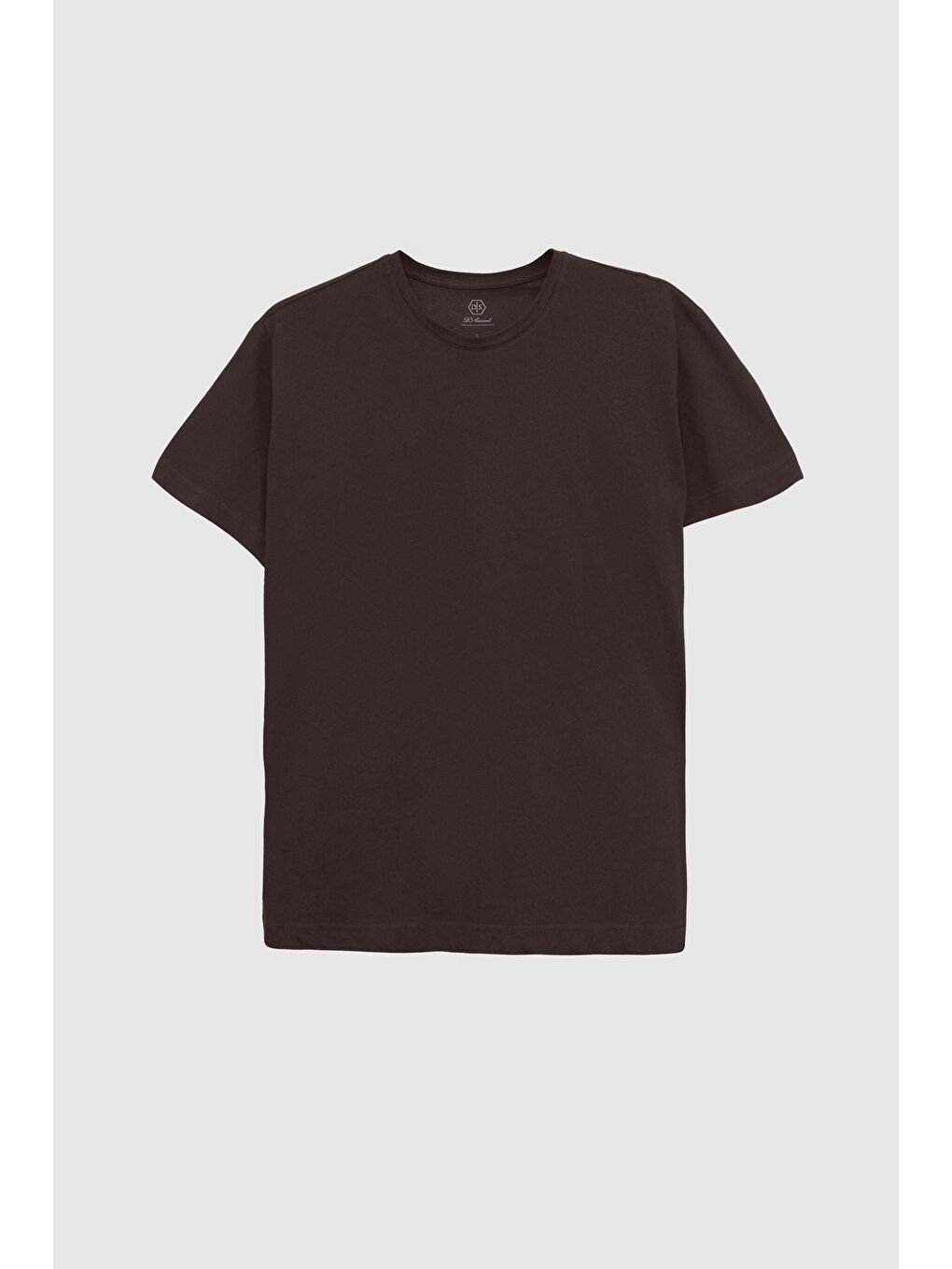 Relaxed Fit Kahverengi %100 Pamuk Tişört-4