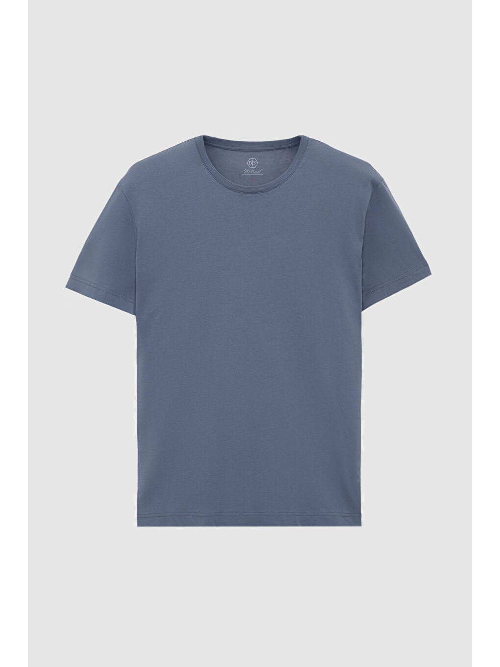 Gri Relaxed Fit Füme %100 Pamuk T-Shirt-4