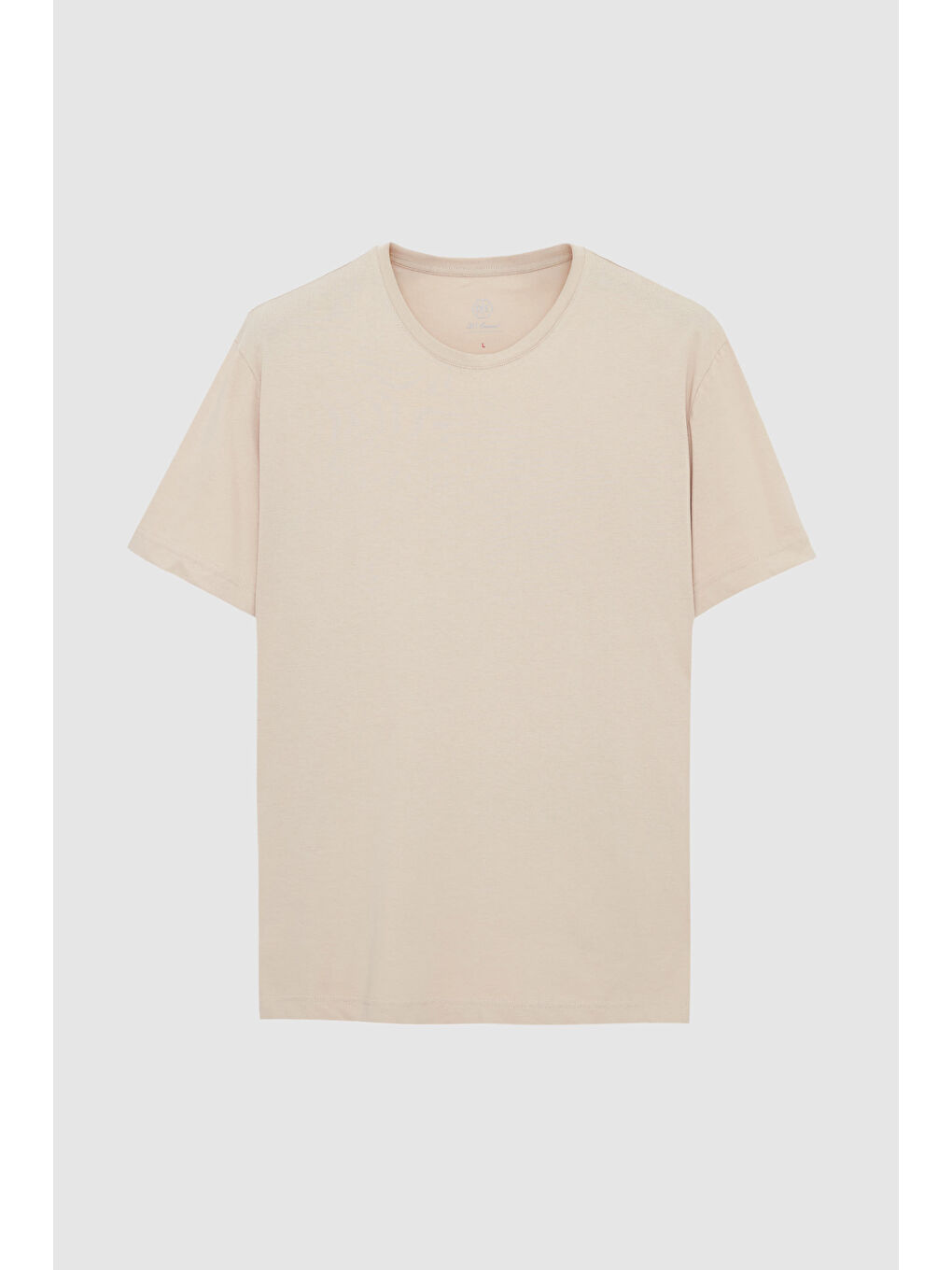 Comfort Bej %100 Pamuk Tişört-4