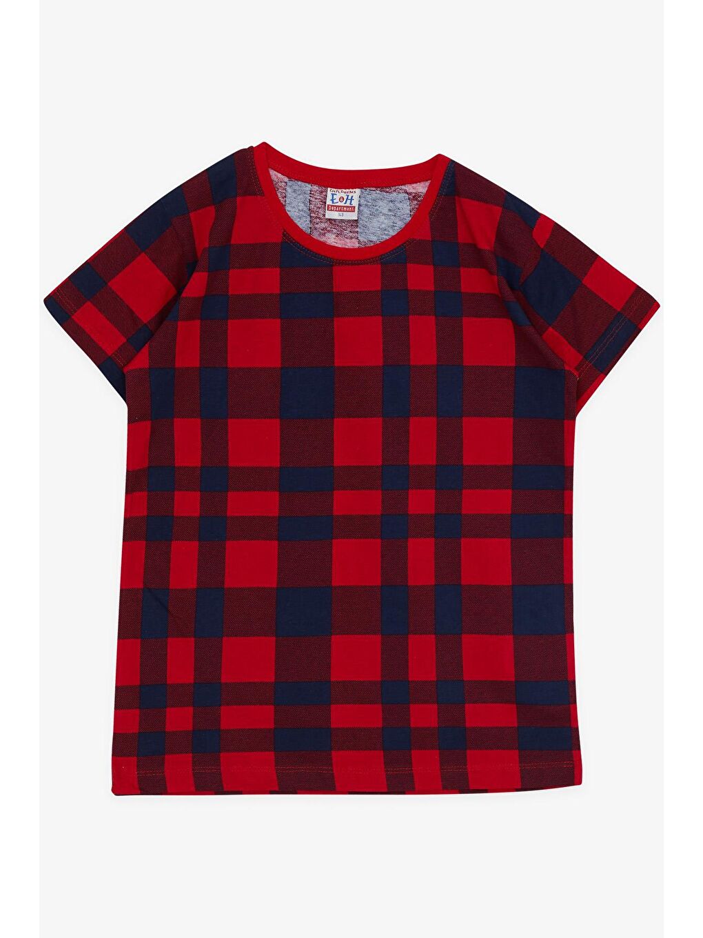 Erkek Çocuk Pijama Takımı Ekose Desenli Kırmızı (10 Yaş)-2