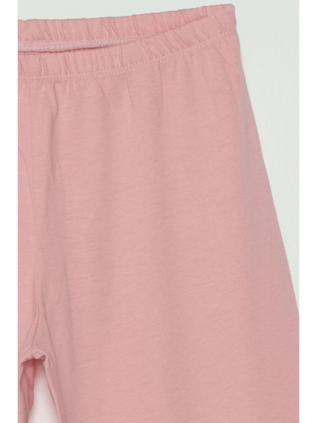 Pembe Beli Lastikli Kız Çocuk Eşofman Altı-2