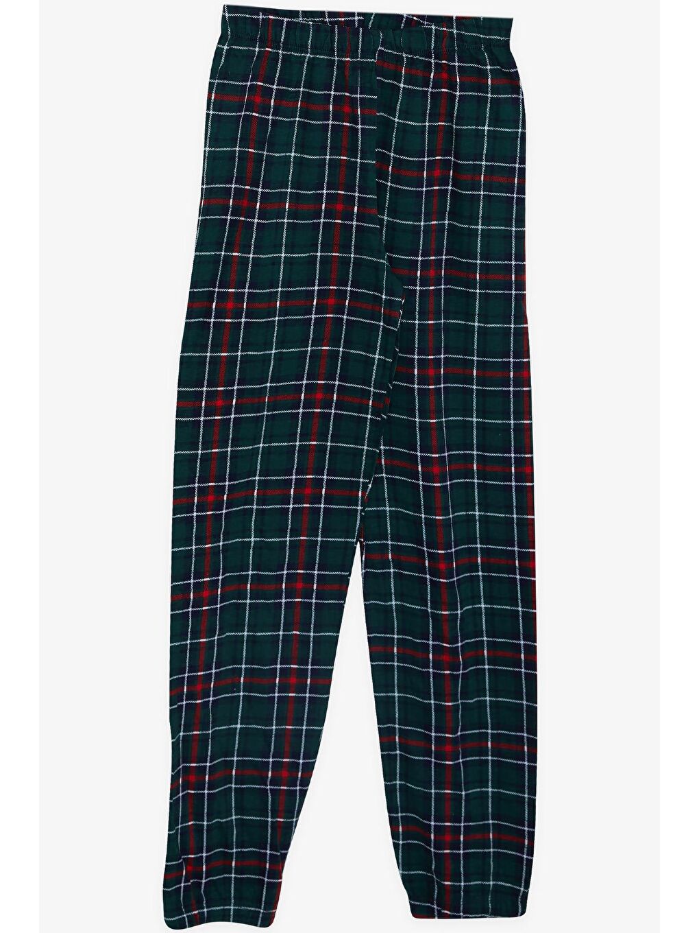 Erkek Çocuk Pijama Takımı Ekose Desenli Yeşil (4 Yaş)-3