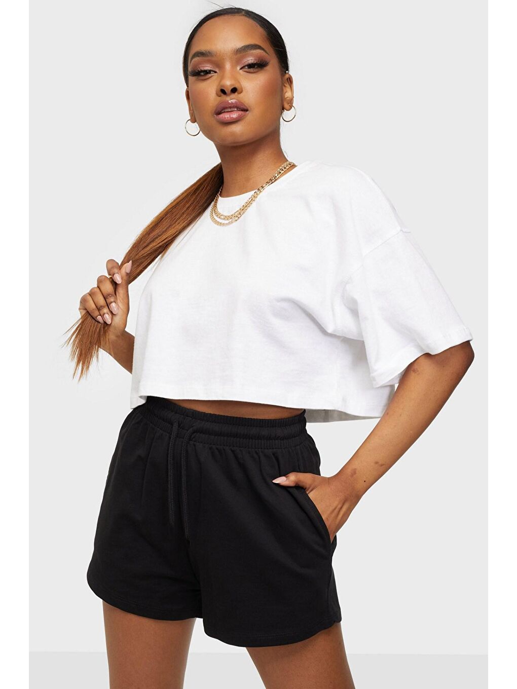 Siyah Basic Şort Mg1293