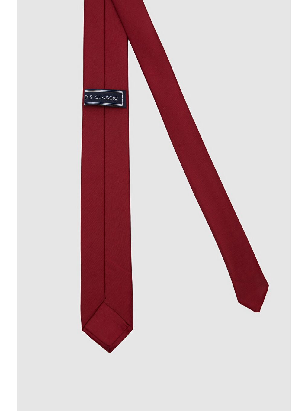 Bordo Düz 5,5 Cm Kravat-1